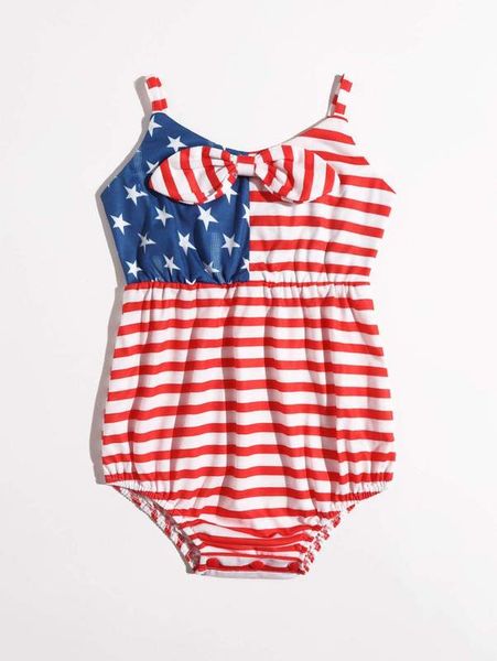

baby girl stripe and star suspender jumpsuit she, Blue