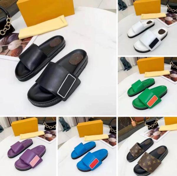 

sunset comfort designer sandals outdoor beach shoes purple green blue flat rubber slippers, Black