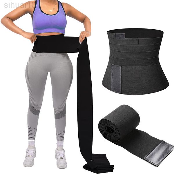 

waist trainer for women shapewear bandage wrap tummy control body shaper waist trimmer belt lower belly compression plus size l220802, Black;white