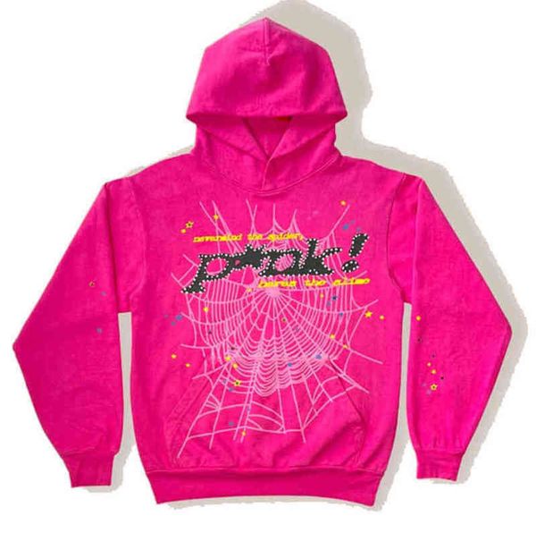

designer vintage luxe fashion printing spider hooded pullover red sp5der young thug 555 angels hoodie men blue shoe web sweatshirts blazers, Black