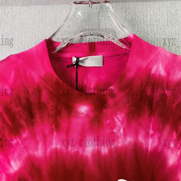 

designers 22ss oversize t shirts for men and womens t-shirts vintage print new tie dye tee shirt summer vest shirt brand letters slim fit pr, White