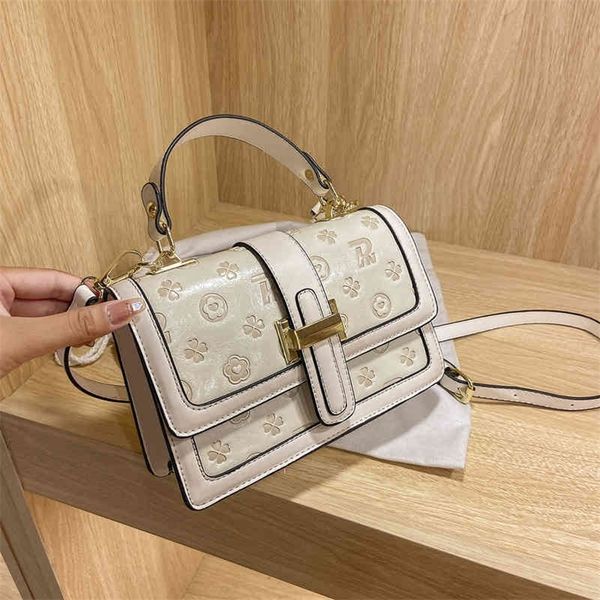 

shop online 85% off fashion small square single shoulder trend fashion embossed solid color handbag