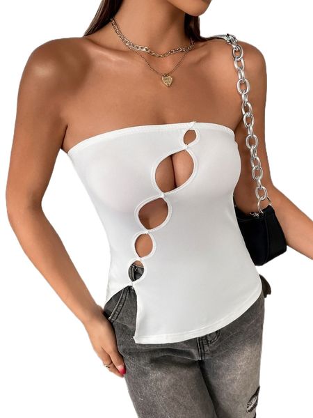 

solid cut out tube m7zz#, White