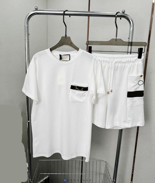 

women's white t-shirt shorts suit age reduction simple suitable for girls a big match tracksuits 604, Gray