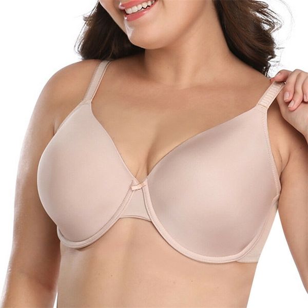

thin full cup plus size bras 34 36 38 40 c d e f g h i j large bra big bow underwire push up for women lj200822, Red;black