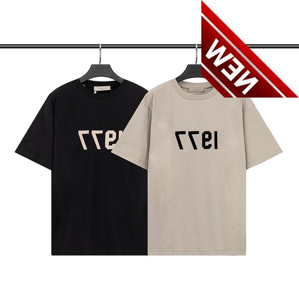 

fog essentials season 8 flocking digital 1997 round neck short sleeve t-shirt, White;black