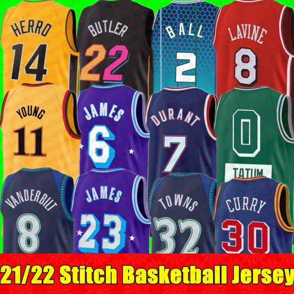 

new basketball jerseys westbrook 7 durant lamelo 2 ball barnes tatum lavine wade jokic antetokounmpo morant leonard lillard young doncic cur, Black;red
