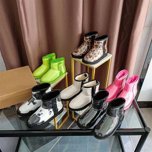 

brand designer lady warm boot australia classic leather candy color shoes girl women's winter snow boots size 35-41s hiking f193n