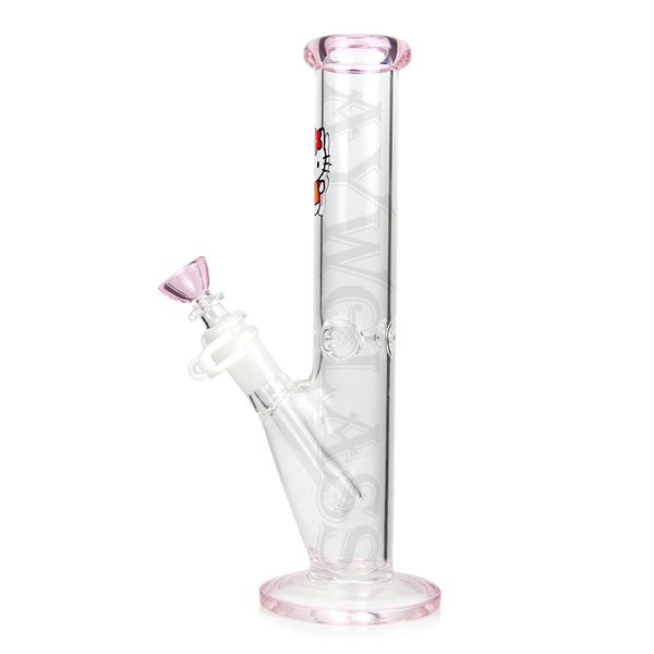 Pink Kitty Bong Hookah Glass Smoking Kt Kt dritta tubo d'acqua Piani di risonanza di tamponi Shisha carino bons for Girls