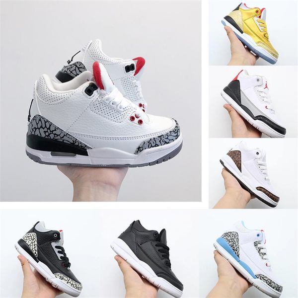 

kids shoes jumpman 3 basketball og high travis scotts 1s running unc homage to home royal blue big kid women men sport designer201c, Black