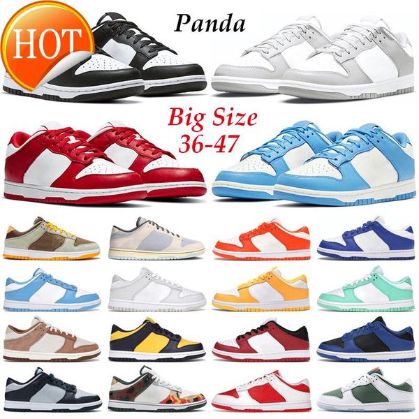 

2022 36 -47 men women casual shoes sneakers panda white black unc syracuse pn dust valentines day outdoor mens trainers tb