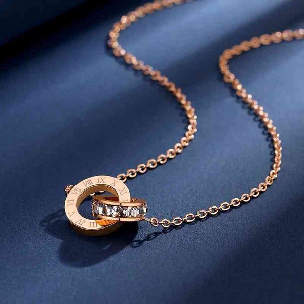 

titanium steel roman numeral butterfly small manwaist clavicle neck chain net red temperament simple new necklace female, Silver