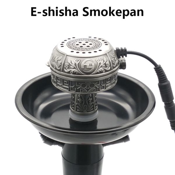 Metal multifuncional e-shisha smokepan eletrônico narguilé tigela de tabaco fogão a carvão sheesha chicha narguile acessórios