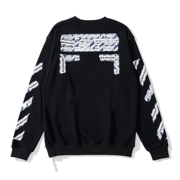 

offs mens classic sweatshirts designer fashion hoodies loose pullover hip hop oil paint back arrow x men women hooded casual hoodie jackets, Black