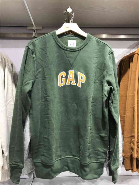 

brand hoodie gap men's / women's lovers' fleece round neck pullover sweater autumn 627531 756678 735867 p7bu, Black