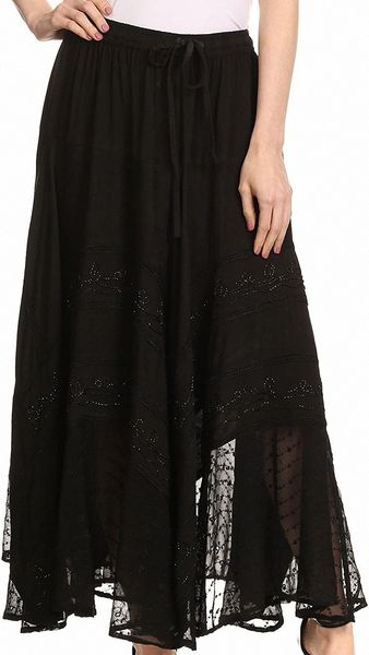 

ivy maiden boho skirt r6js#, Black;gray
