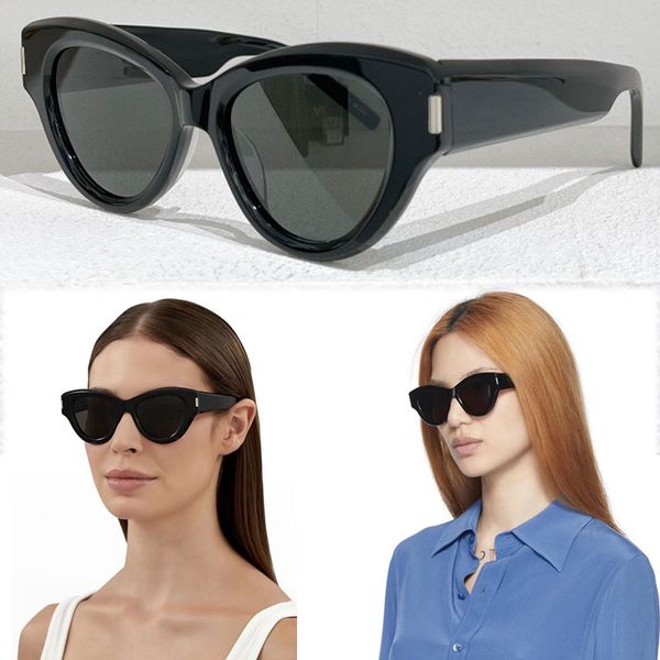 

brand official website mens and womens luxury sunglasses s506 plate cat eye frame cool styling design daily catwalk fashion p first choice w, White;black