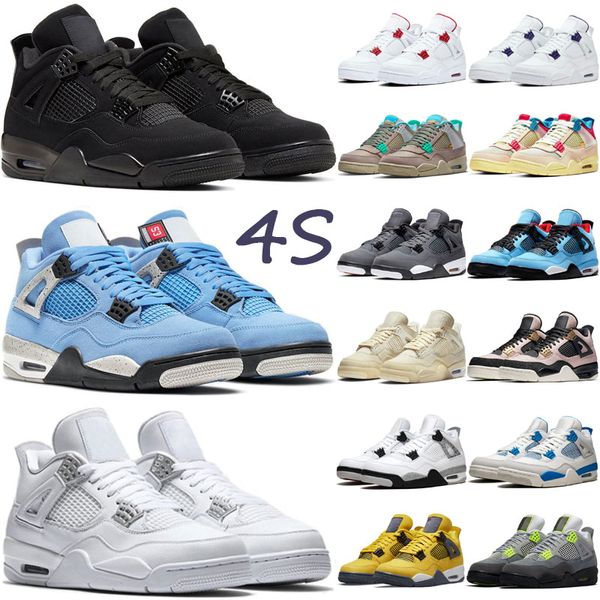 

2023 new og 4s 4 women men basketball shoes black cat infared cactus jack pure money red metallic white oreo cement trainers sports sneaker