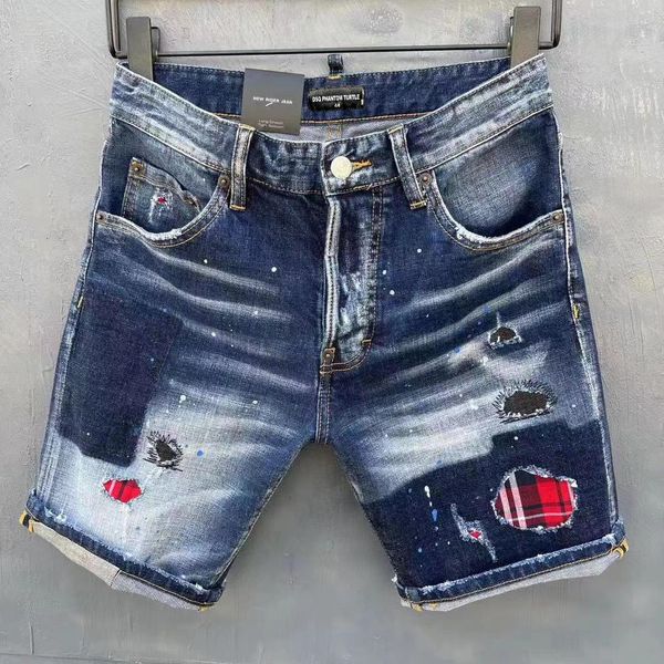 

d2 jeans men jeans mens luxury designerjeans skinny ripped cool guy causal hole denim fashion brand fit jeans men tno dsquareds dsq2s dsqs, Blue