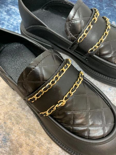 

dress shoes platform casual luxury low-shoes women fashion designer genuine seies lines the classic triumphal, Black