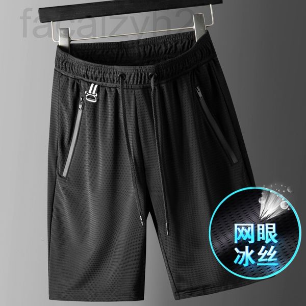 

men's shorts designer ice silk casual shorts men's outer wear summer thin beach pants loose breathable quick drying sports 85 60e2, White;black