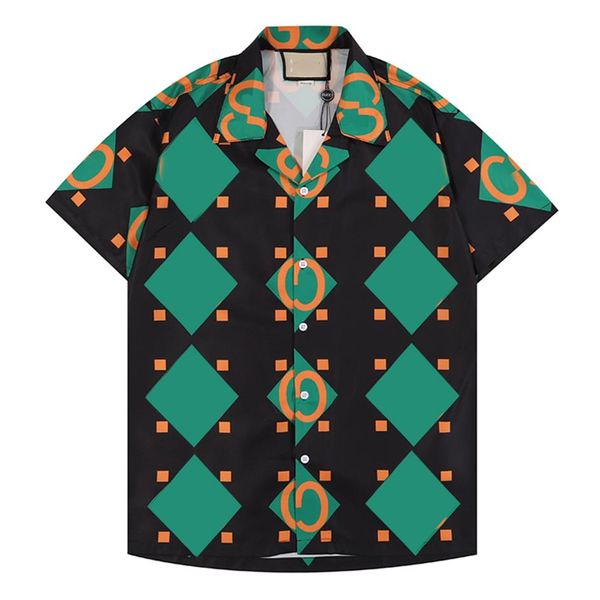 

2022 mens stylist polo shirt fashion summer men casual shirts short sleeve hawaiian beach loose shirts 55552657, White;black