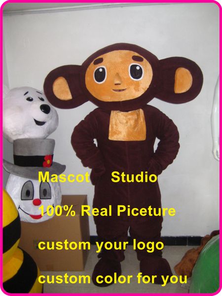 

mascot doll costumemonkey russian mascot costume custom fancy costume anime mascotte theme fancy dress carnival costume40089, Red;yellow