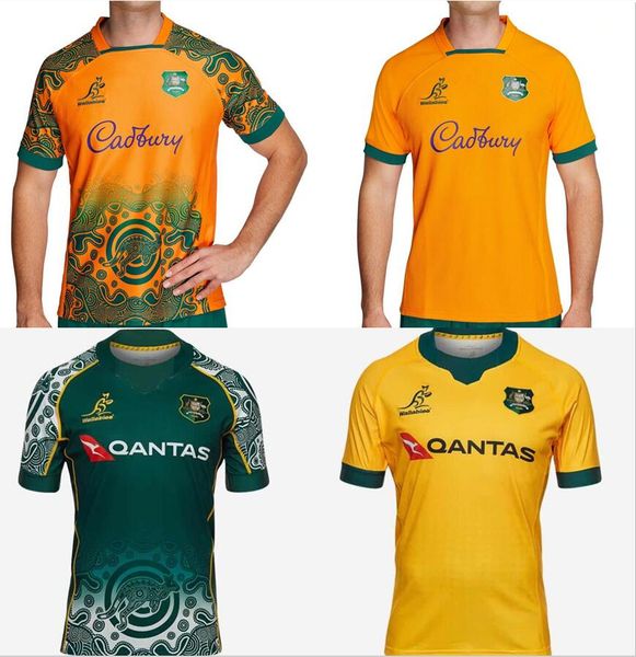

21 22 23 australi a rugby jerseys 2021 2022 2023 kangaroos wallaby size s-5xl maillot de national league, Black;yellow