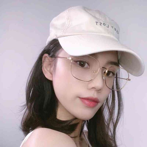 

sunglasses xiao zhan's same g family spectacle frame myopic female big face thin square anti blue light discoloration 0681 art ins n7gc, White;black