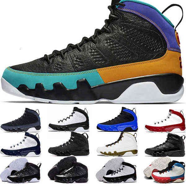 

mens basketball shoes 9 9s racer blue bred unc gym red citrus men trainers sports sneakers runners, Black;white