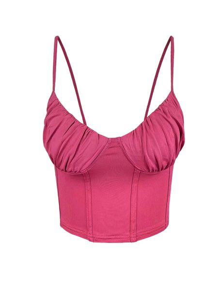 

ruched bust seam front cami l4zy#, White