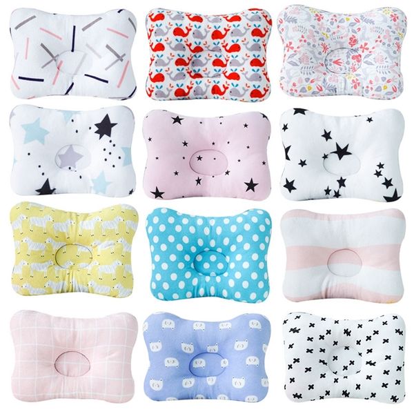 

muslinlife bedding neck support kids head infant shaping print cotton baby pillow sleep positioner dropship 220624