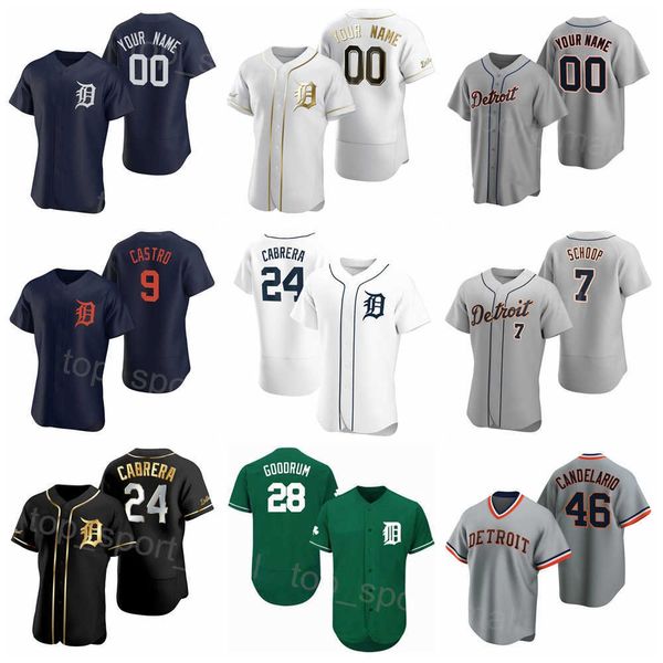 

space city connect baseball 28 javier baez jersey 7 jonathan schoop 46 jeimer candelario 8 robbie grossman 24 miguel cabrera 9 willi castro, Blue;black