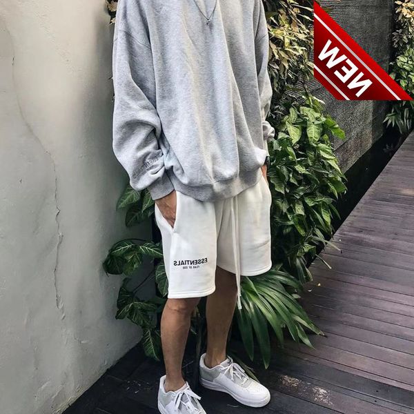 

50% off discount fog multi thread sentials shorts 22 summer new men's and women's reflective five point casual pants factory direc, Black