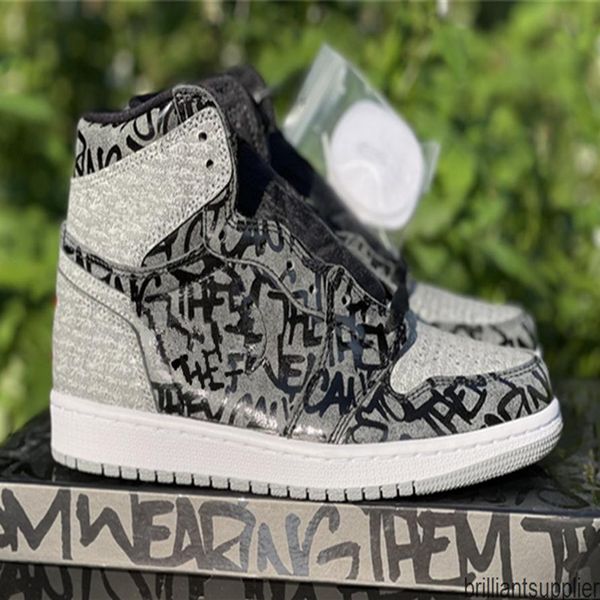 

amm 1s high og shoes men women black white particle grey rebellionaire mens basketball womens 1s blacsports sneakers with original241v