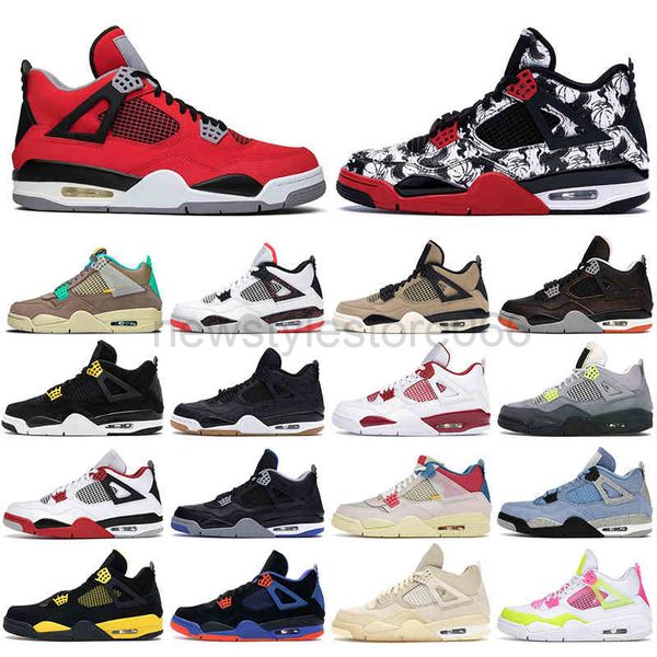 

basketball shoes men 4s 4 oreo pure money cool grey royalty university red union guava lemon thunder mens trainers sneakers size us 7-13