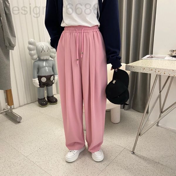 

women's shorts designer sp original wide leg pants women's spring and summer high waist drawstring design straight tube loose vers, White;black