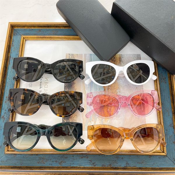 

designer sunglasses 2022 personalized oval sunglass women's fashion plate net red same sunglass ve4408, White;black