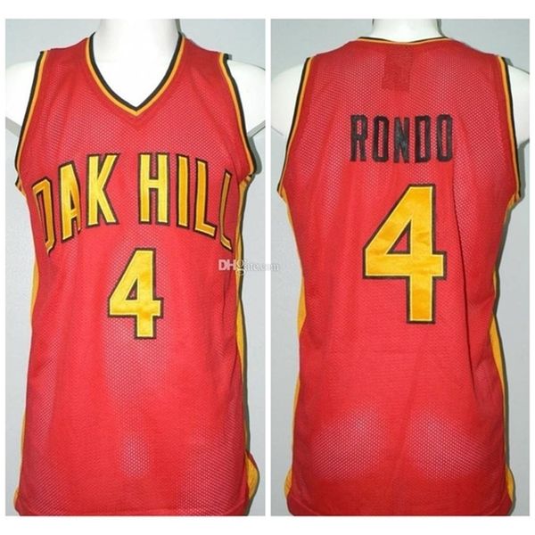 Nikivip Rajon Rondo #4 Oak Hill High School Retro-Basketballtrikot für Herren, genähte, benutzerdefinierte Trikots mit beliebiger Nummer und Namen