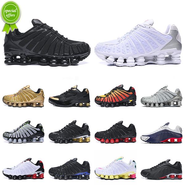 

2022 mens shoxs tl r4 triple black running shoes white silver speed red racer blue copper grey rose pink chrome designer women men