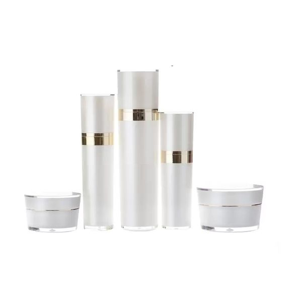 30ml 50ml 120ml Ricaricabile Acrilico Vuoto Spruzzatore Lozione Pompa Bottiglia di Profumo Lozione Fragranza Contenitori Bottiglie 15g 30g 50g Barattolo di Crema