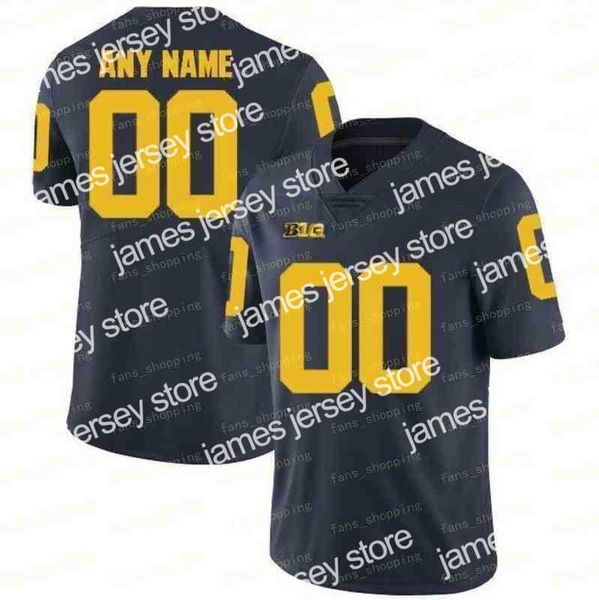

orange bowl michigan wolverines football jersey ncaa college tom brady charles woodson hassan haskins mcnamara aidan hutchinson, Black