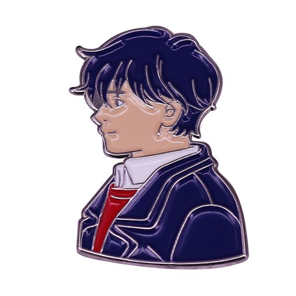 

the perfect way to cheer yourself up after going through the hell that is the banana fish enamel pins brooch lapel badges, Blue