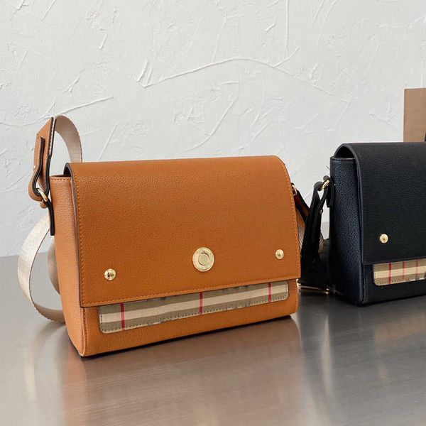 

2022 crossbody shoulder bag women handbag purse messenger bags fashion patchwork plaid real leather interior pocket adjustable strap
