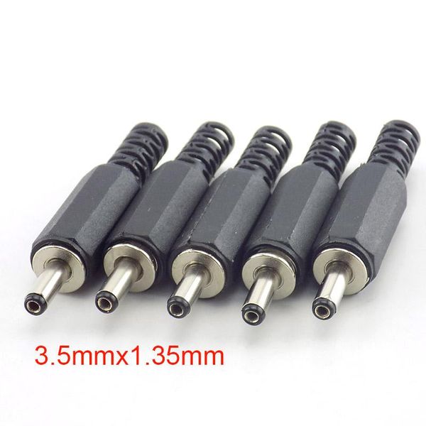 Diğer Aydınlatma Aksesuarları 5 PCS/LOT DC Erkek Güç Fiş Kriko 1.35mm x 3.5mm Adaptör 3.5 1.35 Dizüstü bilgisayar için konektör Elektrik Soketi Çıkışı DI