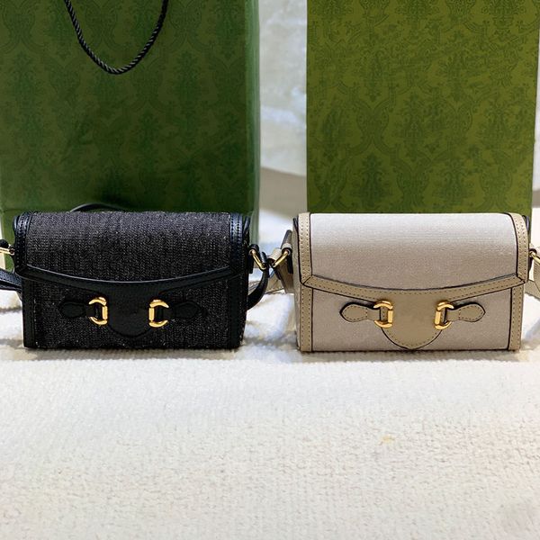 

new 2022 mini horsebit designer bag women crossbody real leather woman luxurys designers bags outdoor handbags totes purses size 18x12x5cm