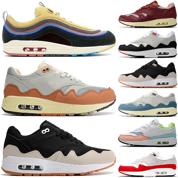

sean wotherspoon 1 87 airmaxs running shoes air men women max noise aqua monarch black white obsidian rush maroon obsidian mens trainers spo