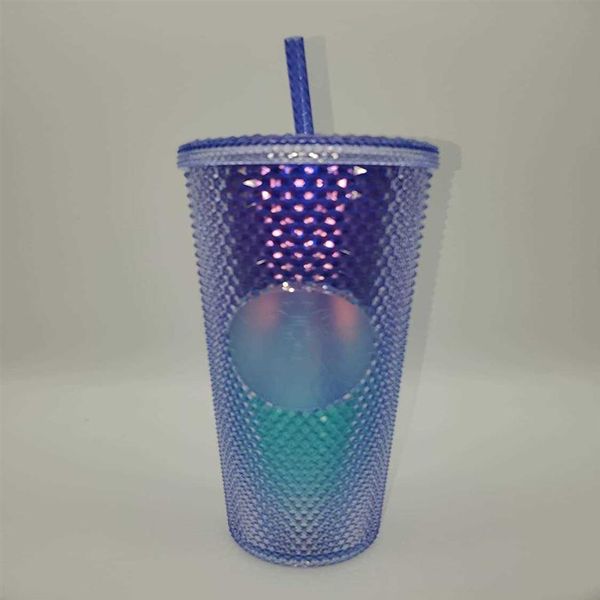 

starbucks studded blue ombre 24oz plastic cold cup 202184ks1525