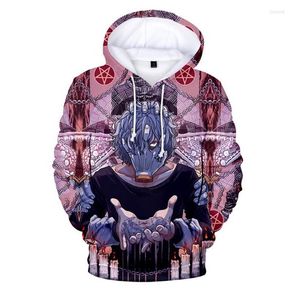 Felpe con cappuccio da uomo Felpe Stampa Shigaraki Tomura Felpa con cappuccio Anime Autunno Inverno Pullover Hip Hop Cosplay Ragazzi/ragazze All-matchUomo