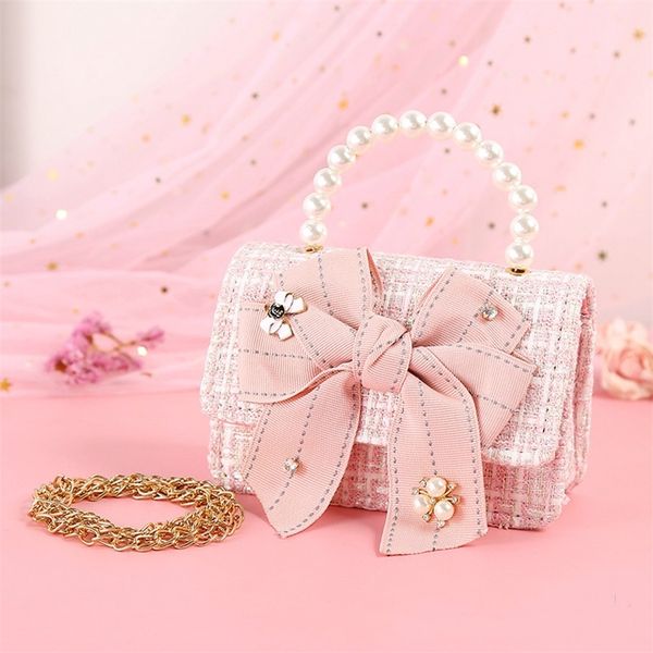 

korean kids purses and handbags mini crossbody cute princess girls small coin pouch baby purse girl party hand bags gift 220602